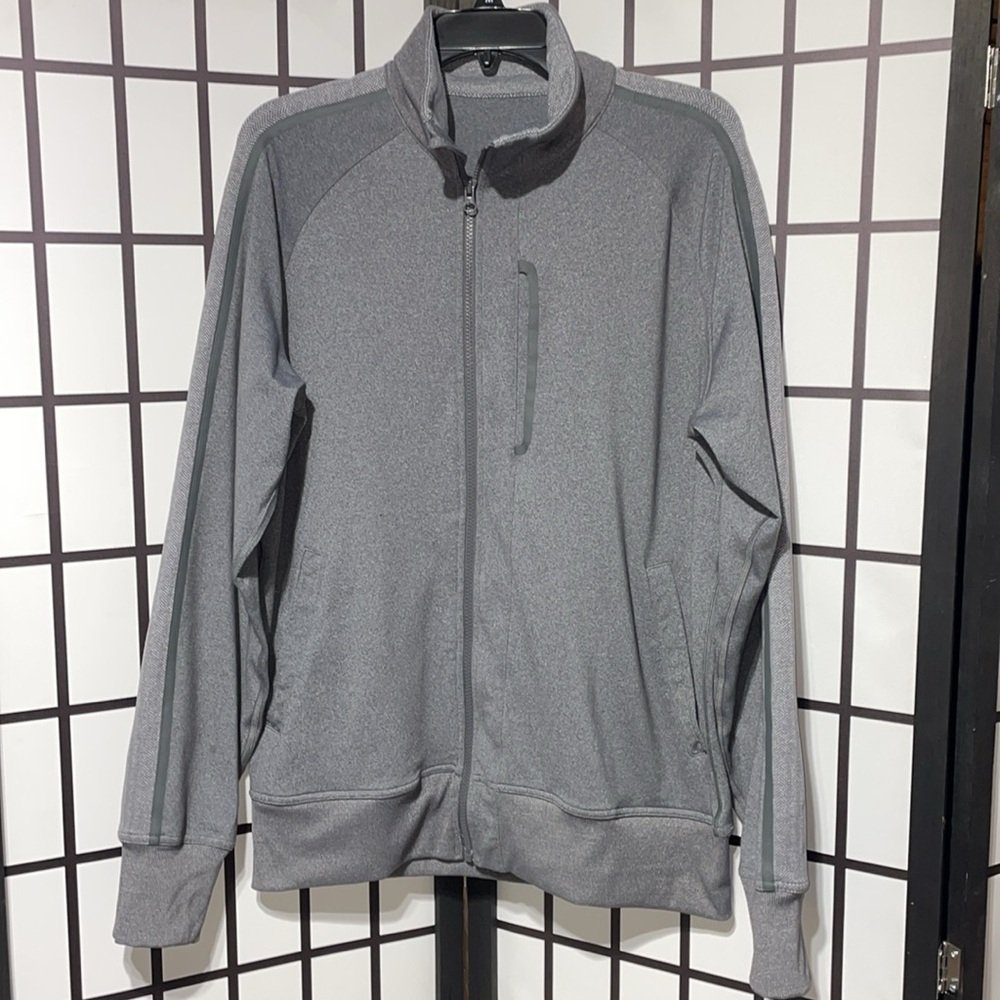 Lululemon Mens Kung Fu Jacket Full Zip Heathered Slate Gray - Picture 2 of 8